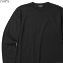 NVM エヌブイエム NVM NEVERMIND LST (BLACK) NVM18S-TE01 メンズ Tシャツ 長袖 ブラック ロンT