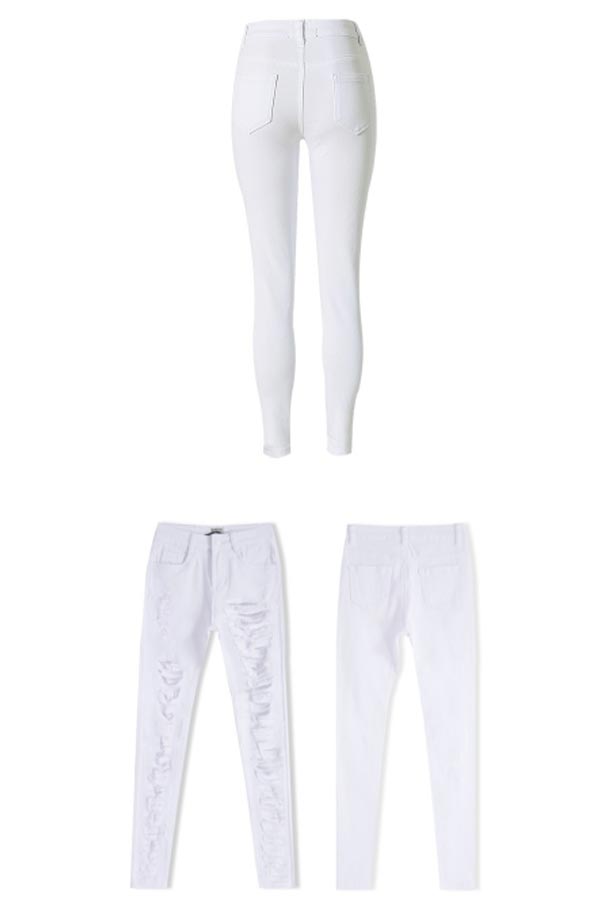 ダメージデニム white ホワイトデニム ダメージホワイトデニム ダメージ フレア デニム jeans ジーンズ お洒落 シンプル レディース カジュアル レディース 女性 大きいサイズ 【-1kg痩せ見え】