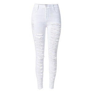 ダメージデニム white ホワイトデニム ダメージホワイトデニム ダメージ フレア デニム jeans ジーンズ お洒落 シンプル レディース カジュアル レディース 女性 大きいサイズ 【-1kg痩せ見え】