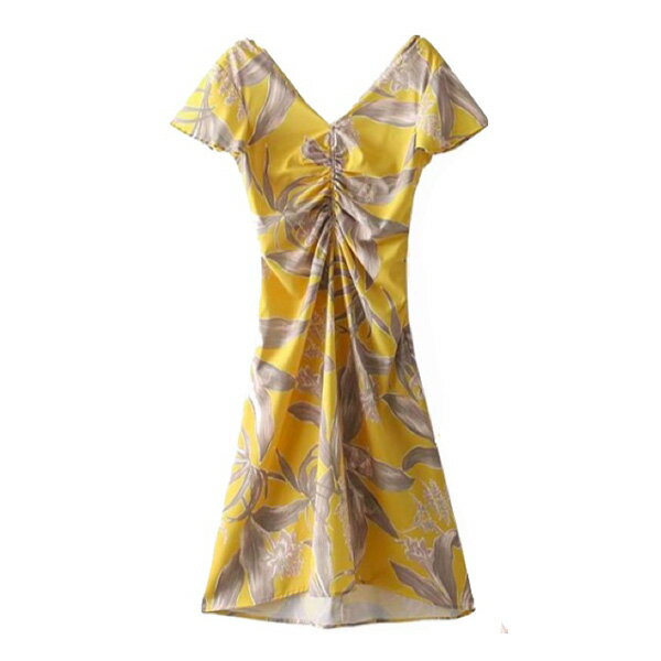 フローラル 花柄 Vネック 背中開き 大きいサイズ 結婚式 レトロ ワンピース パーティードレス 二次会 ドレス お呼ばれ 謝恩会 発表会 演奏会 同窓会 食事会 女子会 卒業式 卒業パーティー フォーマルドレス 体型カバー セレクトショップdivacloset(4)