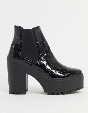 トップショップ Topshop TOPSHOP ブラッククロックスのトップショップハイチェルシーブーツ 靴 レディース 女性 インポートブランド 小さいサイズから大きいサイズまで