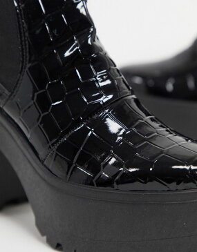 トップショップ Topshop TOPSHOP ブラッククロックスのトップショップハイチェルシーブーツ 靴 レディース 女性 インポートブランド 小さいサイズから大きいサイズまで