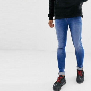 ASOS メンズ ボトム メンズ デニム ズボン パンツ/スーパーストレッチデニム 大きいサイズ インポート エクストリームスーパースキニーフィット スウェットパンツ ジーンズ ジーパン 20代 30代 40代 ファッション コーディネート 小さいサイズあり