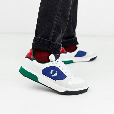 靴 シューズ Fred Perry asos ASOS エイソス メンズ Fred Perry B330 白 スエード トリム トレーナー 大きいサイズ インポート エクストリームスーパースキニーフィット スウェットパンツ ジーンズ ジーパン 20代 30代 40代 ファッション コーディネート