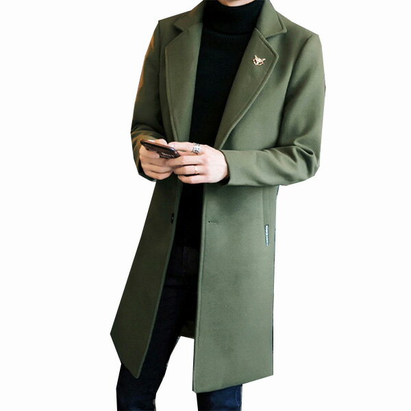 チェスターコート メンズ コート ウールコート 無地 シンプル コート 大きいサイズあり ビジネスコート ロング ジャケット 秋冬 冬服 秋 暖か 真冬 チェス...