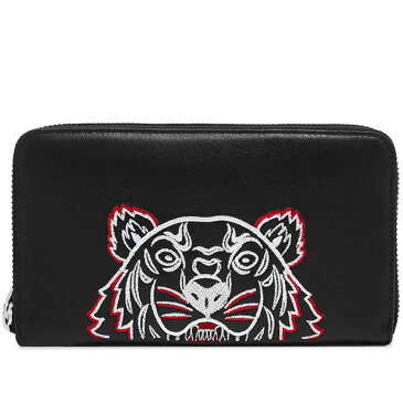 KENZO（ケンゾー） KENZO TIGER レザー ロング ジップ ウォレット ハイブランド インポート ブランド