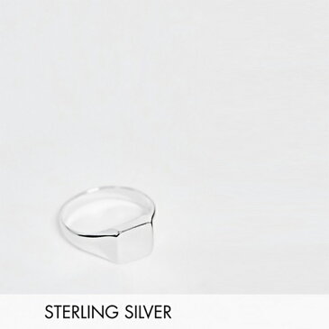 ASOS DESIGN スターリング シルバー ピンキー リング アクセサリー メンズ　 20代 30代 40代 インポート ブランド