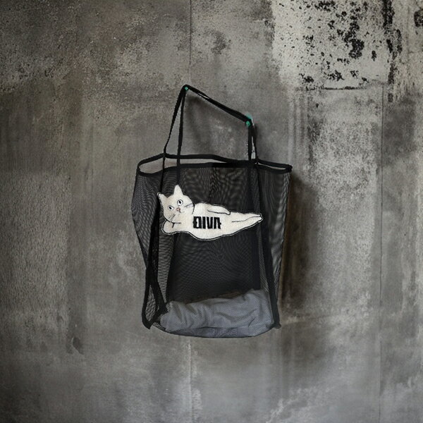 猫グッズ 名入れ刺繍 メッシュバッグ 編みバッグ ショッピングバッグ 用途 ビーチ用 多用途 デリバッグ..