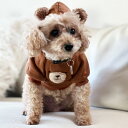名入れ 刺繍 名前入れ プレゼント 犬服 犬の服 ドッグウェア ペットウェア くま クマ 猫服 ペット服 暖か 極暖 防寒 可愛い もこもこ 着ぐるみ チワワ ...