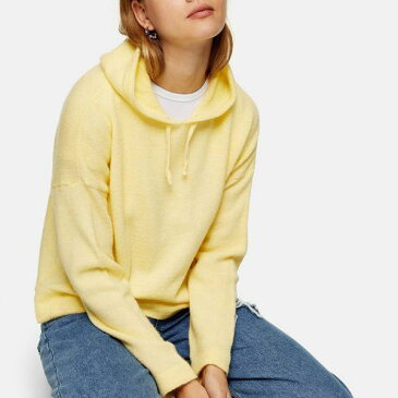 トップショップ Topshop TOPSHOP レモンのトップショップニットパーカー トップス レディース 女性 インポートブランド 小さいサイズから大きいサイズまで