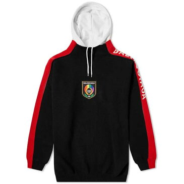 BALENCIAGA バレンシアガ ニット クレスト ロゴ フーディ メンズ 長袖 トレンド インポート 大きいサイズあり 流行 最新 メンズカジュアル