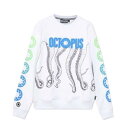 octopus オクトパス タコ スウェット トレーナー ロゴ プリント トップス 長袖 日本未入荷 インポートブランド ウェア 高身長 フーディー ジム スポ...