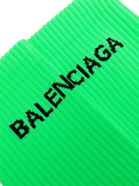 バレンシアガ BALENCIAGA Political ロゴ 靴下　ユニセックス　メンズ 男性 インポートブランド 小さいサイズから大きいサイズまで　20代　30代　40代　プレゼント