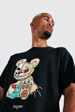 boohoo(ブーフー)ベア Tシャツ トップ ジョガー セットアップ 上下 ブランド トラックスーツ スウェット インポートブランド ランニング ジム スポーツ 小さいサイズ 大きいサイズあり メンズ ファッション フィットネス