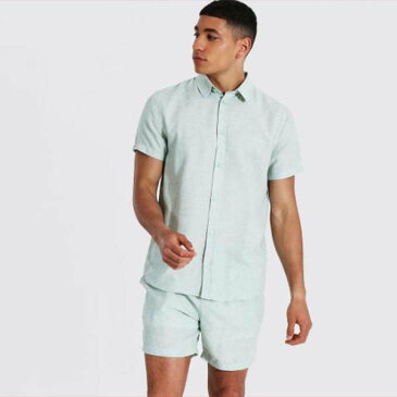 boohoo(ブーフー) シャツ トップ パンツ セットアップ 上下 ブランド トラックスーツ スウェット インポートブランド ランニング ジム スポーツ 小さいサイズ 大きいサイズあり メンズ ファッション フィットネス