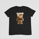 もこもこ ぷくぷく ふわふわ ワッペン クマ 包帯 くまワッペン刺繍 Tシャツ 3D刺繍 Tシャツ 半袖 トップス 男性 女性オシャレ レディース メンズ 大き...