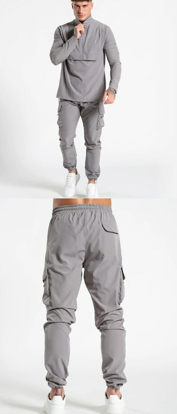 Bee Inspired Clothing(ビーインスパイアードクロージング) カーゴ　ジップポケット　ジョガー スウェットパンツ トラックパンツ メンズ 日本未入荷 インポートブランド スエットパンツ 　スキニーパンツ　スリムパンツ　フィットパンツ　ジム　スポーツ トレーニング