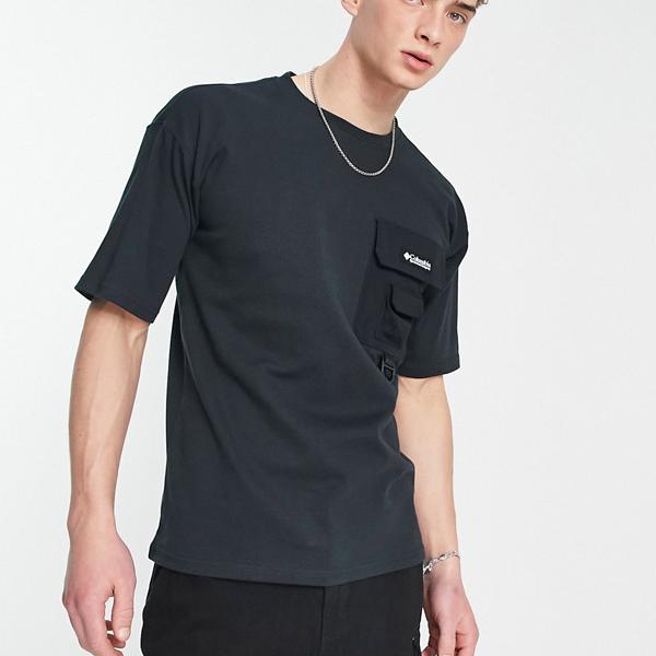 コロンビア Columbia コロンビアフィールドクリークダブルニットTシャツ（黒） トップス メンズ 男性 インポートブランド 小さいサイズから大きいサイズまで