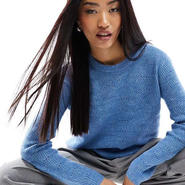 オンリー ONLY Only ポインテール ディテール ジャンパーのみ ブルー トップス レディース 女性 インポートブランド 小さいサイズから大きいサイズまでのサムネイル