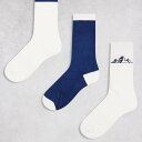 商品説明 Threadbare Ski 3 pack printed socks in ecru 【セレクトショップ diva closetとは？!】 オリジナルブランドに力をいれた京都のセレクトショップです。 インポートブランドをセレクトした様々なブランドも取り扱いしております。 Details ・Threadbare Fitnessのソックス＆タイツ ・一番上の引き出しのおやつ ・3個入り ・袖口はリブ仕様 ・ミッドカット SIZE ▼サイズ表はこちら▼ 納期 ※納期に約10日ほどお時間頂きます。 ※海外発注商品のため土日祝日以外の発注・発送になりますのでご注意くださいませ。 工場がお休みの場合は納期に遅れが出ます。 ご使用日のお決まりの場合は予め備考欄にご記入くださいませ。 返品/交換 ※返品交換は不可です。