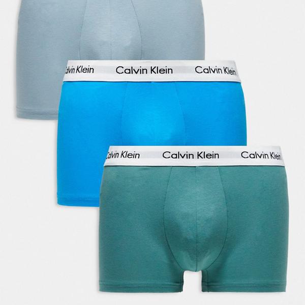 カルバン・クライン カルバンクライン Calvin Klein Calvin Klein ローライズ コットン ストレッチ トランクス 3 パック (マルチ) アンダーウェア 下着 メンズ 男性 インポートブランド