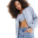 エイソス エイソス ASOS asos ASOS DESIGN ブークレ ジャケット、ブルーコーデ アウター レディース 女性 インポートブランド 小さいサイズから大きいサイズまで