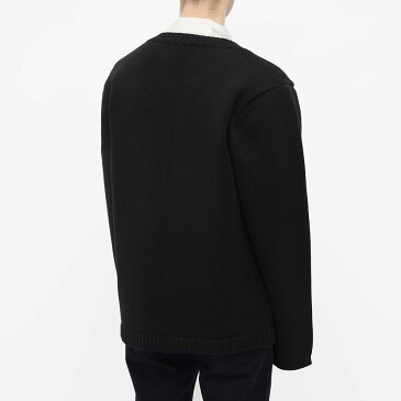 ラフ シモンズ RAF SIMONS ラフシモンズ特大クルーネックニット トップス メンズ 男性 インポートブランド 小さいサイズから大きいサイズまで