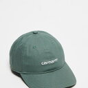 カーハート Carhartt WIP Carhartt カーハート WIP スクリプト キャップ グリーン 帽子 レディース 女性 インポートブランド