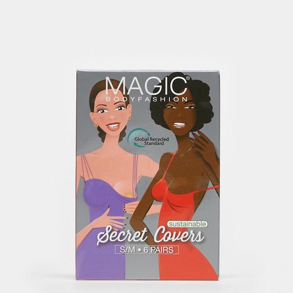 商品説明 Magic Bodyfashion secret nipple covers in caramel 【セレクトショップ diva closetとは？!】 オリジナルブランドに力をいれた京都のセレクトショップです。 インポートブランドをセレクトした様々なブランドも取り扱いしております。 Details ・マジックのランジェリー＆ナイトウェア ・3、2、1…でバッグに追加 ・6個パック ・1回限りの使用 ・花形の乳首カバー ・ブラジャーの有無にかかわらず着用可能 ・超薄型で肌に優しい ・中央部分は接着剤不使用で快適 ・衛生上の理由により返品不可 SIZE ▼サイズ表はこちら▼ 納期 ※納期に約10日ほどお時間頂きます。 ※海外発注商品のため土日祝日以外の発注・発送になりますのでご注意くださいませ。 工場がお休みの場合は納期に遅れが出ます。 ご使用日のお決まりの場合は予め備考欄にご記入くださいませ。 返品/交換 ※返品交換は不可です。