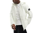 カルバンクライン Calvin Klein カルバン・クライン クリンクルナイロン ミックスメディア ジャケット ホワイト アウター メンズ 男性 インポートブランド 小さいサイズから大きいサイズまで