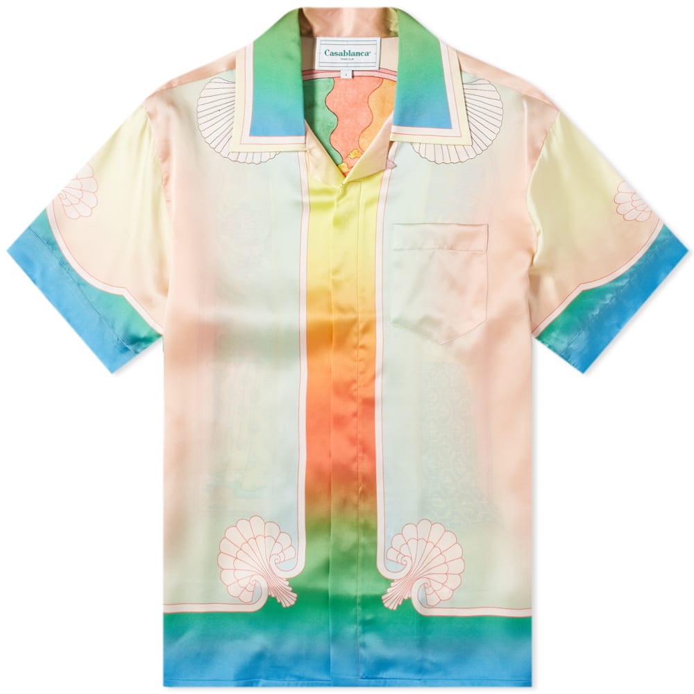 カサブランカ CASABLANCA カサブランカルシッドドリームス半袖シルクシャツ トップス メンズ 男性 インポートブランド 小さいサイズから大きいサイズまで
