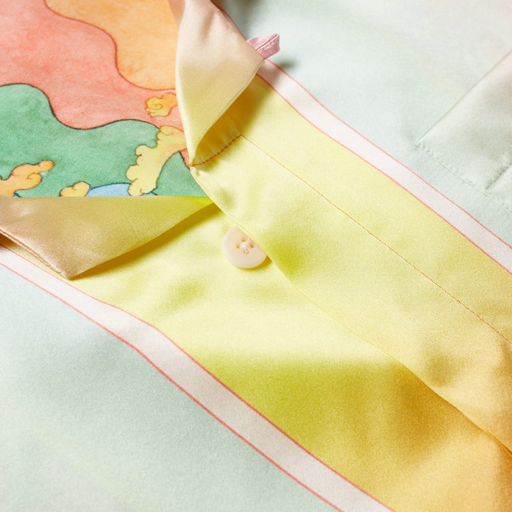 カサブランカ CASABLANCA カサブランカルシッドドリームス半袖シルクシャツ トップス メンズ 男性 インポートブランド 小さいサイズから大きいサイズまで