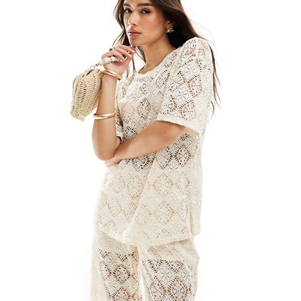 JDY JDY クロシェトップ ストーン コーデ トップス レディース 女性 インポートブランド 小さいサイズから大きいサイズまで