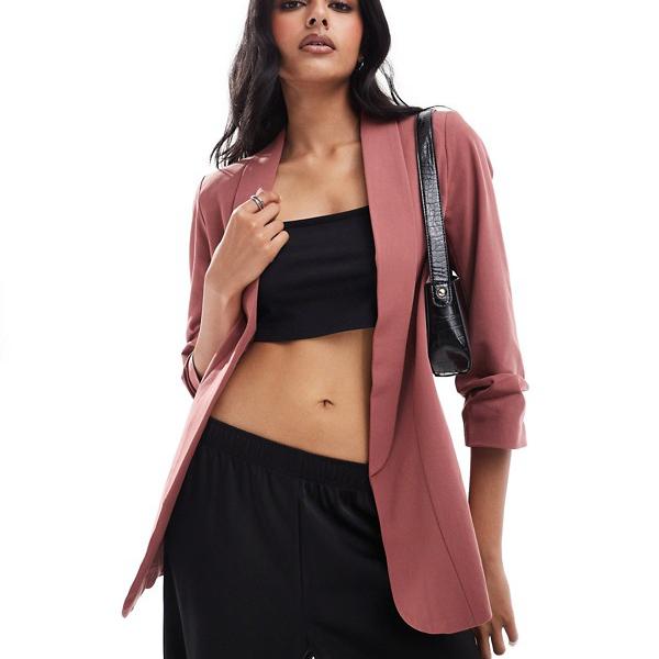 ピーシーズ Pieces スパイスのフリル袖のピースブレザー アウター レディース 女性 インポートブランド..