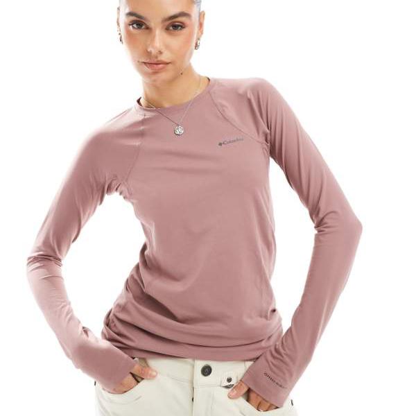 コロンビア Columbia コロンビア ミッドウェイト ストレッチ 長袖 スキー ベースレイヤー トップ (フィグピンク) トップス レディース 女性 インポートブランド 小さいサイズから大きいサイズまで