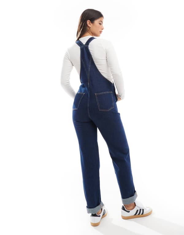 エイソス ASOS asos ASOS DESIGN デニムダンガリー リンスウォッシュ オールインワン レディース 女性 インポートブランド 小さいサイズから大きいサイズまで
