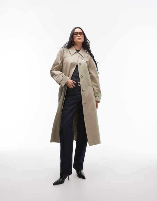 トップショップ Topshop TOPSHOP トップショップの究極のトレンチコート（ストーン） アウター レディース 女性 インポートブランド 小さいサイズから大きいサイズまで