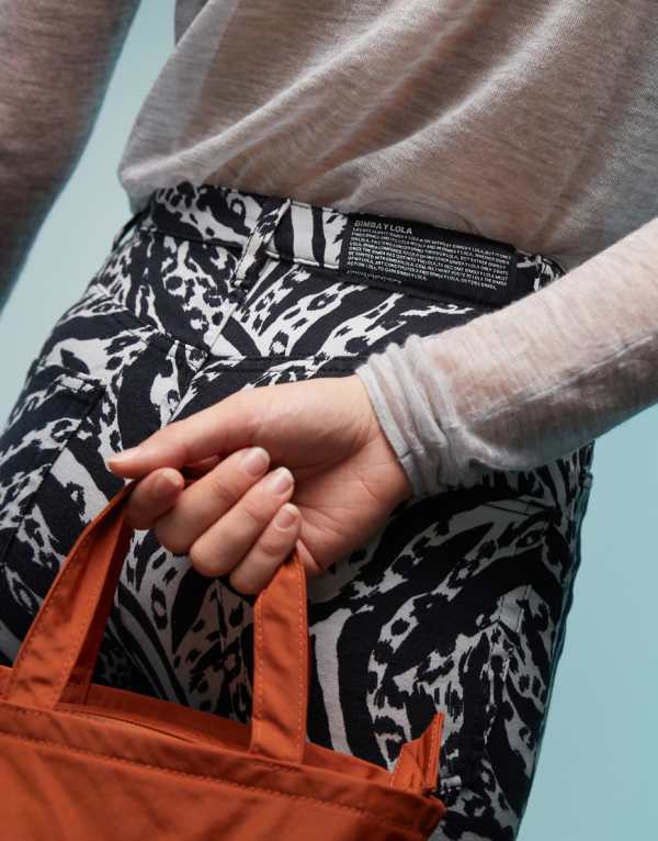 BIMBA Y LOLA ストレートレッグジーンズ アイボリーゼブラプリント ボトム レディース 女性 インポートブランド 小さいサイズから大きいサイズまで