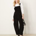 フリーピープル Free People フリーピープルのリラックスコードダンガリー(黒) パンツ ボトム レディース 女性 インポートブランド 小さいサイズから大きいサイズまで(4)