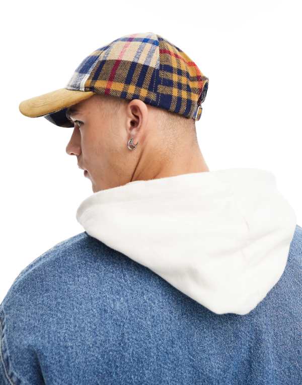ガント Gant GANT チェック キャップ、ロゴ入り、ベージュ 帽子 メンズ 男性 インポートブランド