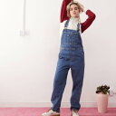 ディッキーズ Dickies ディッキーズ ダックキャンバス クラシック ビブ デニム ダンガリー ブルー パンツ ボトム レディース 女性 インポートブランド 小さいサイズから大きいサイズまで