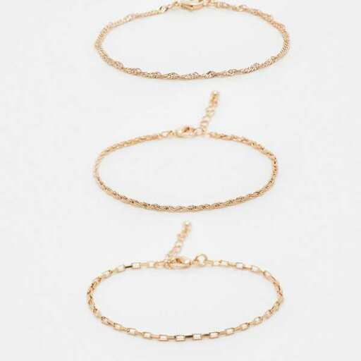 エイソス ASOS asos ASOS DESIGN ゴールドトーンのチェーンブレスレット3個パック アクセサリー メンズ 男性 インポートブランド エイソス ASOS asos ASOS DESIGN ゴールドトーンのチェーンブレスレット3個パック アクセサリー メンズ 男性 インポートブランド