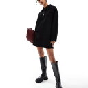 エイソス ASOS asos ASOS DESIGN デニムシャツドレス ブラック ワンピース レディース 女性 インポートブランド 小さいサイズから大きいサイズまで(4)