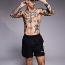 エイソス ASOS asos ASOS DESIGN ミドル丈 スイムショーツ(ブラック、刺繍入り) 水着 メンズ 男性 インポートブランド 小さいサイズから大きいサイズまで(4)