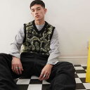 ラゲッド プリースト The Ragged Priest ラギッド プリースト エクリュ ブラッシュド ニットベスト スネークプリント ベスト メンズ 男性 インポートブランド 小さいサイズから大きいサイズまで(4)