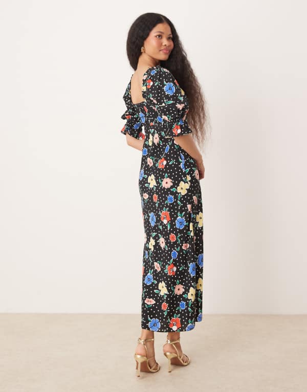 ミスセルフリッジ Miss Selfridge ミスセルフリッジ プチミディ ティードレス 花柄 ワンピース レディース 女性 インポートブランド 小さいサイズから大きいサイズまで