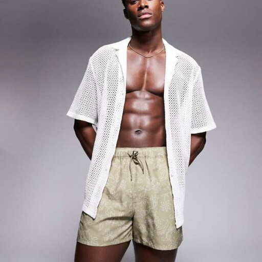 エイソス ASOS asos ASOS DESIGN ショート丈 スイムショーツ グリーン 花柄 水着 メンズ 男性 インポートブランド 小さいサイズから大きいサイズまで エイソス ASOS asos ASOS DESIGN ショート丈 スイムショーツ グリーン 花柄 水着 メンズ 男性 インポートブランド 小さいサイズから大きいサイズまで