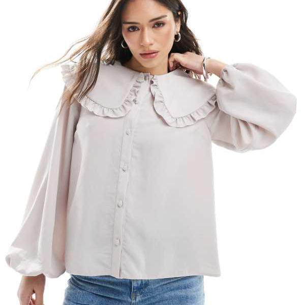エイソス ASOS asos ASOS DESIGN ソフトタッチカラーシャツ トップス レディース 女性 インポートブランド 小さいサイズから大きいサイズまで
