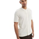 ジャックアンドジョーンズ Jack & Jones ジャック&ジョーンズのニットボタンスルーポロ(クリーム色) トップス メンズ 男性 インポートブランド 小さいサイズから大きいサイズまで