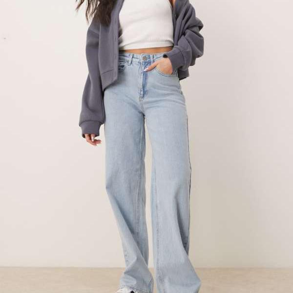 ヴィラ Vila ヴィラ フレイヤ ハイウエスト ワイドレッグ ジーンズ (ライトブルーデニム) ボトム パンツ レディース 女性 インポートブランド 小さいサイズから大きいサイズまで